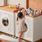 Lumendat Modern Minimalist Kids Movable Rectangular Plastic Foldable Large Capacity Storage Cabinet 1-Cabinet For Bedroom Lumendat