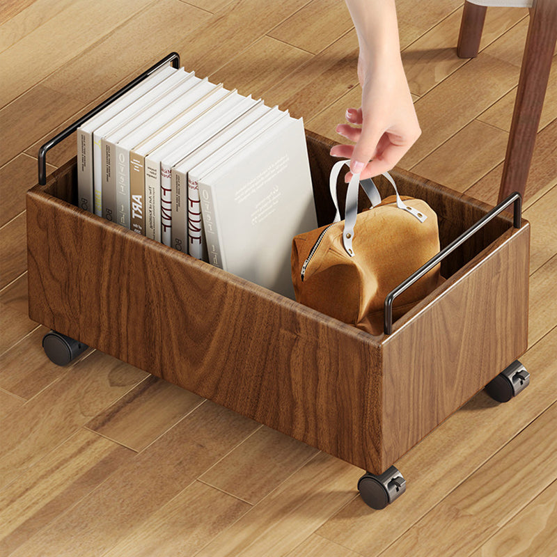 Lumendat Modern Minimalist Movable Rectangular Rubberwood Iron Kids Storage Cabinet 1-Cabinet For Study Lumendat