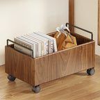 Lumendat Modern Minimalist Movable Rectangular Rubberwood Iron Kids Storage Cabinet 1-Cabinet For Study Lumendat