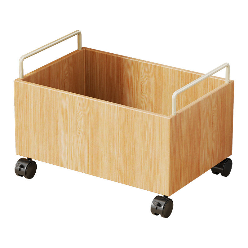 Lumendat Modern Minimalist Movable Rectangular Rubberwood Iron Kids Storage Cabinet 1-Cabinet For Study Lumendat