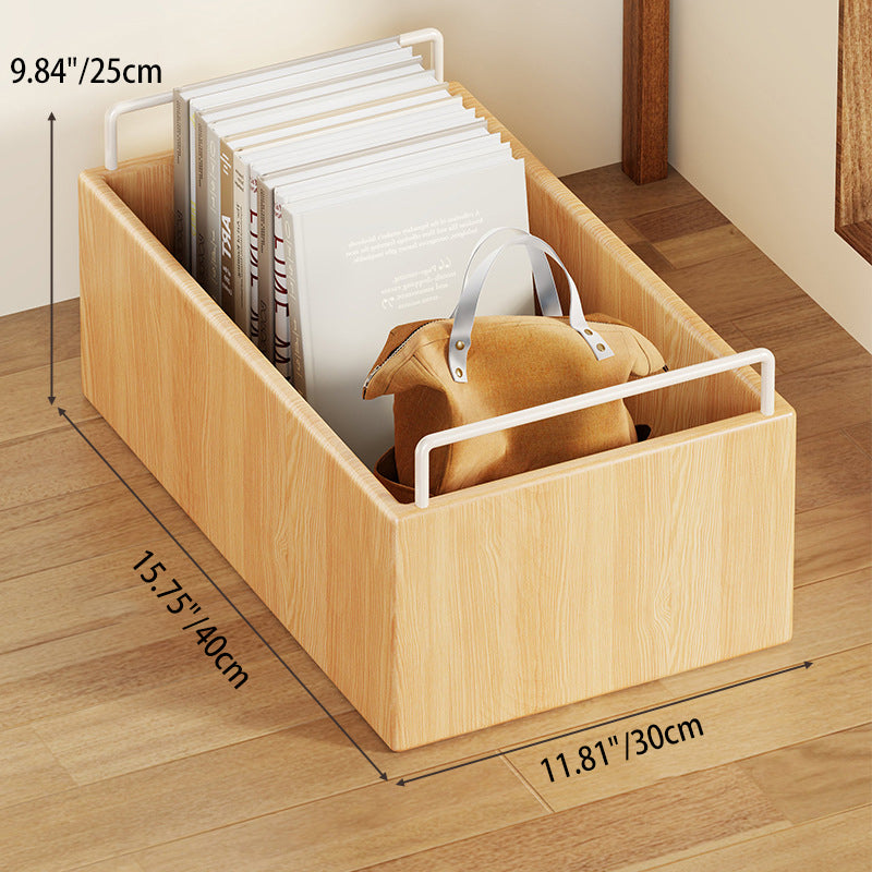 Lumendat Modern Minimalist Movable Rectangular Rubberwood Iron Kids Storage Cabinet 1-Cabinet For Study Lumendat