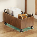 Lumendat Modern Minimalist Movable Rectangular Rubberwood Iron Kids Storage Cabinet 1-Cabinet For Study Lumendat