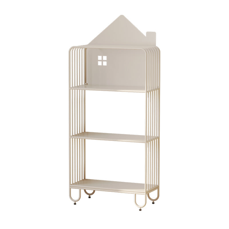 Lumendat Modern Minimalist Large Capacity House Shape Iron Kids Floor-Standing Bookshelf 2/3-Shelf For Study Lumendat