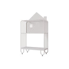 Lumendat Modern Minimalist Large Capacity House Shape Iron Kids Floor-Standing Bookshelf 2/3-Shelf For Study Lumendat