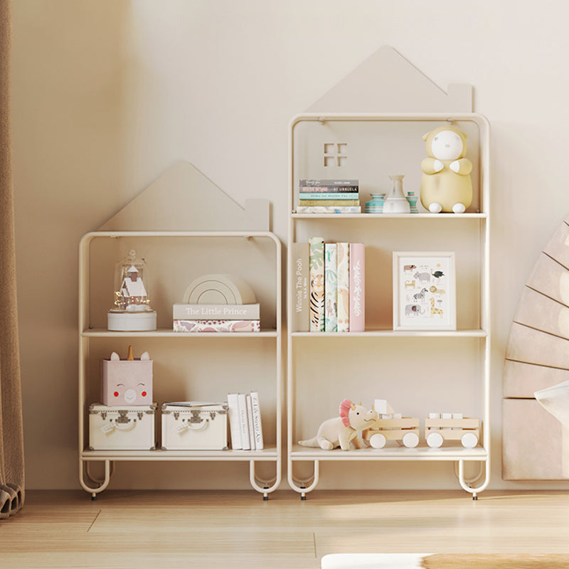 Lumendat Modern Minimalist Large Capacity House Shape Iron Kids Floor-Standing Bookshelf 2/3-Shelf For Study Lumendat