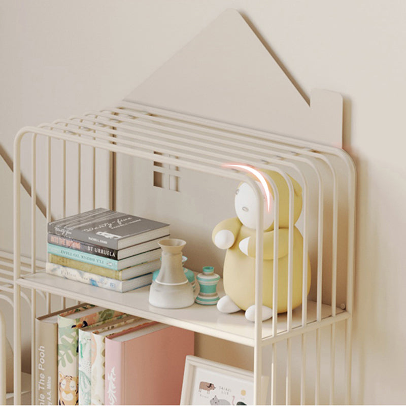 Lumendat Modern Minimalist Large Capacity House Shape Iron Kids Floor-Standing Bookshelf 2/3-Shelf For Study Lumendat