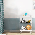 Lumendat Modern Minimalist Large Capacity House Shape Iron Kids Floor-Standing Bookshelf 2/3-Shelf For Study Lumendat