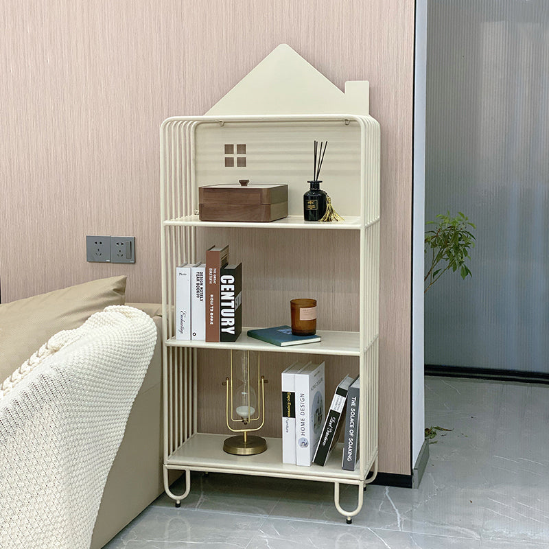 Lumendat Modern Minimalist Large Capacity House Shape Iron Kids Floor-Standing Bookshelf 2/3-Shelf For Study Lumendat