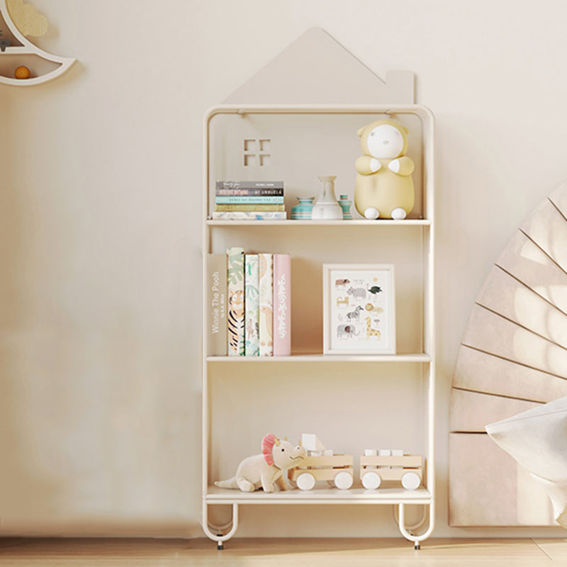 Lumendat Modern Minimalist Large Capacity House Shape Iron Kids Floor-Standing Bookshelf 2/3-Shelf For Study Lumendat