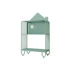 Lumendat Modern Minimalist Large Capacity House Shape Iron Kids Floor-Standing Bookshelf 2/3-Shelf For Study Lumendat