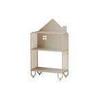 Lumendat Modern Minimalist Large Capacity House Shape Iron Kids Floor-Standing Bookshelf 2/3-Shelf For Study Lumendat