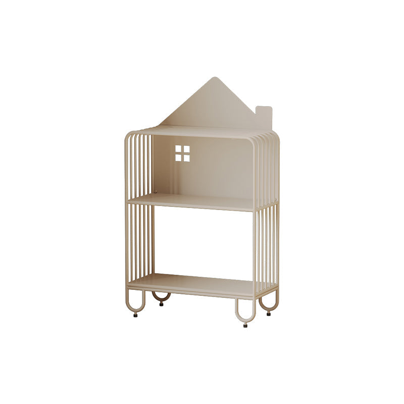 Lumendat Modern Minimalist Large Capacity House Shape Iron Kids Floor-Standing Bookshelf 2/3-Shelf For Study Lumendat