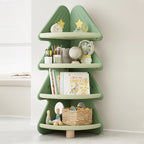 Lumendat Contemporary Creative Christmas Tree Environmentally Friendly HDPE Kids Corner Storage Shelf 4-Tier For Living Room Lumendat
