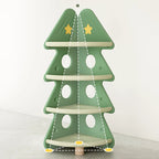 Lumendat Contemporary Creative Christmas Tree Environmentally Friendly HDPE Kids Corner Storage Shelf 4-Tier For Living Room Lumendat