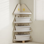 Lumendat Contemporary Creative Christmas Tree Environmentally Friendly HDPE Kids Corner Storage Shelf 4-Tier For Living Room Lumendat