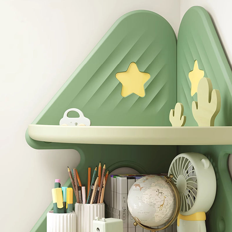 Lumendat Contemporary Creative Christmas Tree Environmentally Friendly HDPE Kids Corner Storage Shelf 4-Tier For Living Room Lumendat