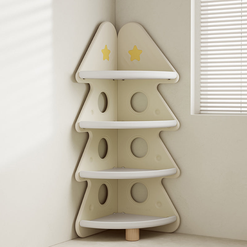 Lumendat Contemporary Creative Christmas Tree Environmentally Friendly HDPE Kids Corner Storage Shelf 4-Tier For Living Room Lumendat