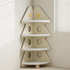 Lumendat Contemporary Creative Christmas Tree Environmentally Friendly HDPE Kids Corner Storage Shelf 4-Tier For Living Room Lumendat