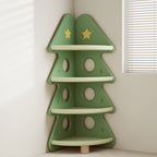 Lumendat Contemporary Creative Christmas Tree Environmentally Friendly HDPE Kids Corner Storage Shelf 4-Tier For Living Room Lumendat