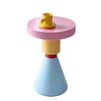 Lumendat Contemporary Creative Wood Round Kids End Table 1-Tier For Living Room Lumendat