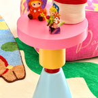 Lumendat Contemporary Creative Wood Round Kids End Table 1-Tier For Living Room Lumendat