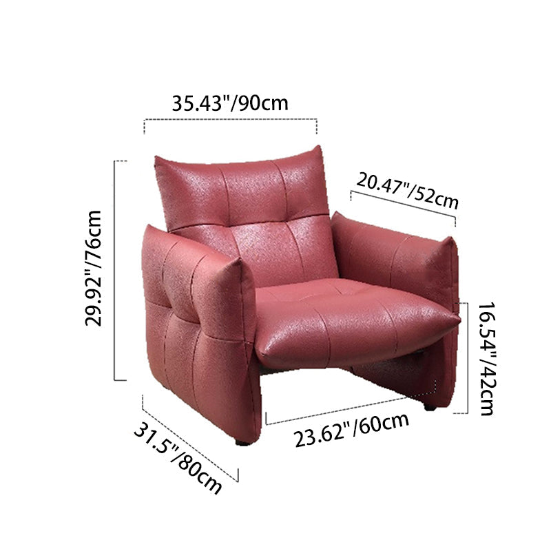 Luxury Ergonomic Accent Chair - Elegant Armchair Backrest Design For Living Room & Bedroom Lumendat