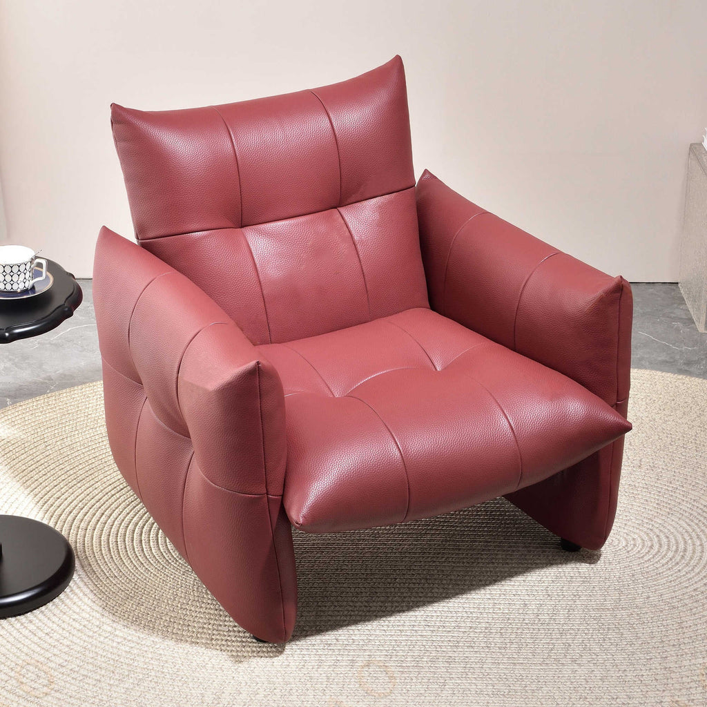 Luxury Ergonomic Accent Chair - Elegant Armchair Backrest Design For Living Room & Bedroom Lumendat
