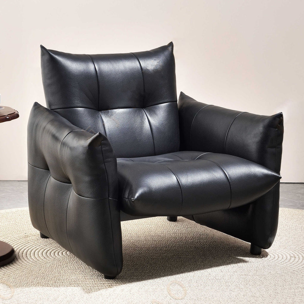 Luxury Ergonomic Accent Chair - Elegant Armchair Backrest Design For Living Room & Bedroom Lumendat