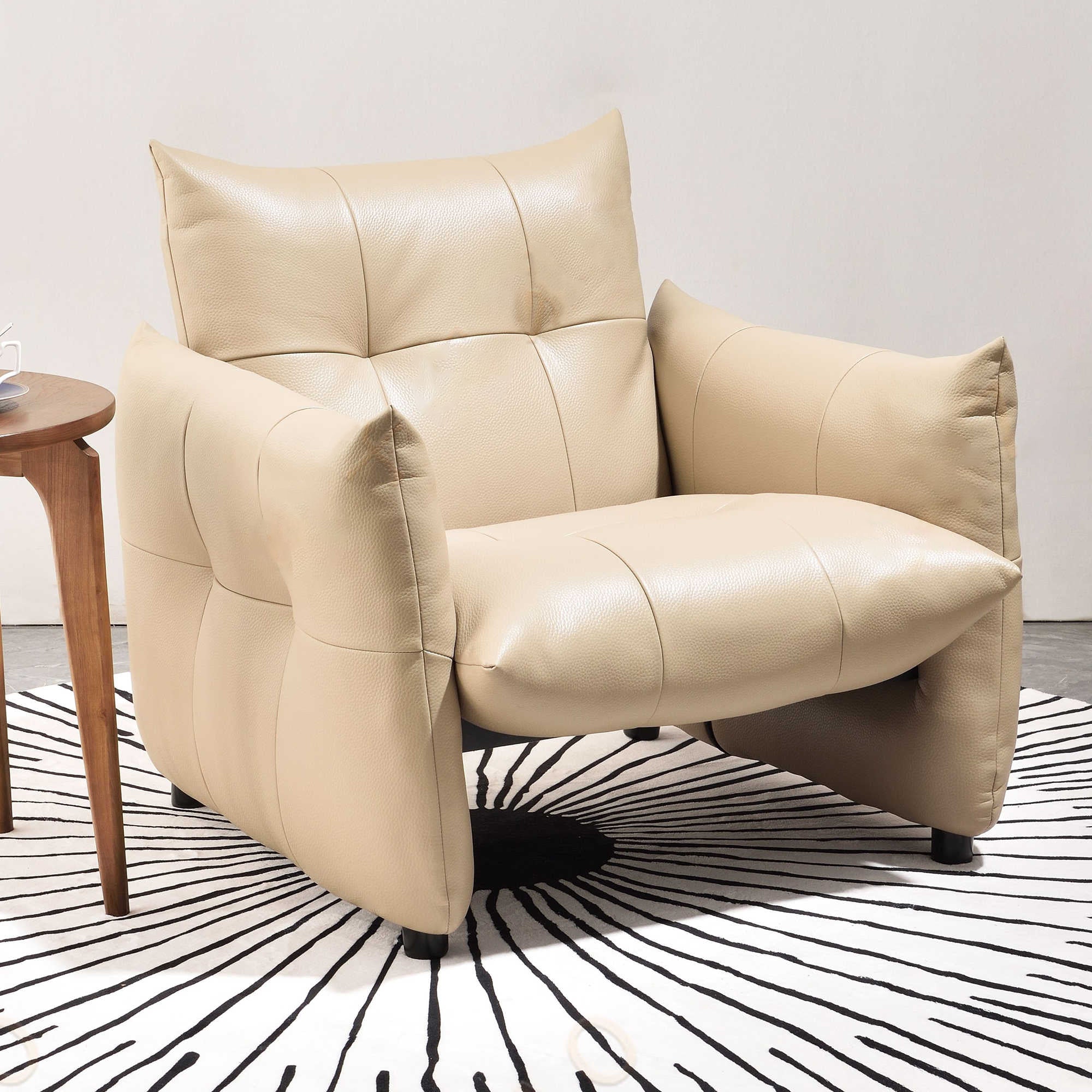 Luxury Ergonomic Accent Chair - Elegant Armchair Backrest Design For Living Room & Bedroom Lumendat