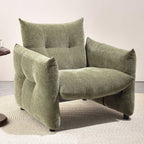 Luxury Ergonomic Accent Chair - Elegant Armchair Backrest Design For Living Room & Bedroom Lumendat