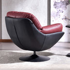 Silent Rotating Scandinavian Accent Chair - Detachable Design Soft Filling Chair For Living Room & Study Lumendat