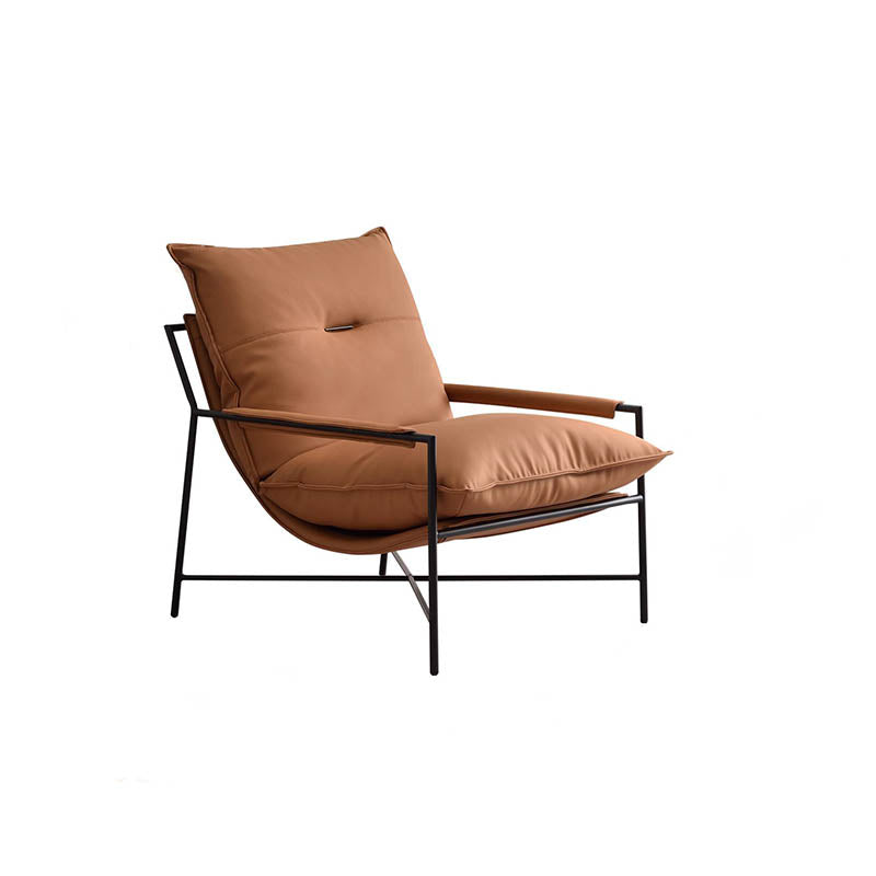 Edgy Industrial-Style Accent Chair - Multi-Scene Adaptable Backrest Armrest Chair For Living Room & Bedroom Lumendat