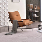 Edgy Industrial-Style Accent Chair - Multi-Scene Adaptable Backrest Armrest Chair For Living Room & Bedroom Lumendat