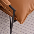 Edgy Industrial-Style Accent Chair - Multi-Scene Adaptable Backrest Armrest Chair For Living Room & Bedroom Lumendat