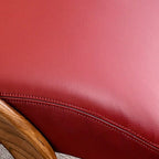 Nostalgic Vintage Recliner - Curved Design Stain & Wear-Resistant Upholstery Rocking Chair For Living Room Lumendat