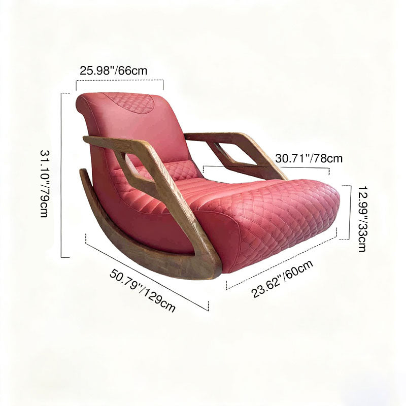 Timeless Vintage Rocking Chair - Ergonomic Design & Smooth Swing Chair For Bedroom Lumendat