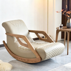 Timeless Vintage Rocking Chair - Ergonomic Design & Smooth Swing Chair For Bedroom Lumendat