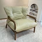Modern Minimalist Sofa Chair - Ergonomic Design Backrest Armrest Accent Chair For Bedroom Lumendat