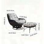 360° Rotatable Sofa Chair - Modern Minimalist Style Ergonomic Accent Chair For Living Room & Bedroom Lumendat