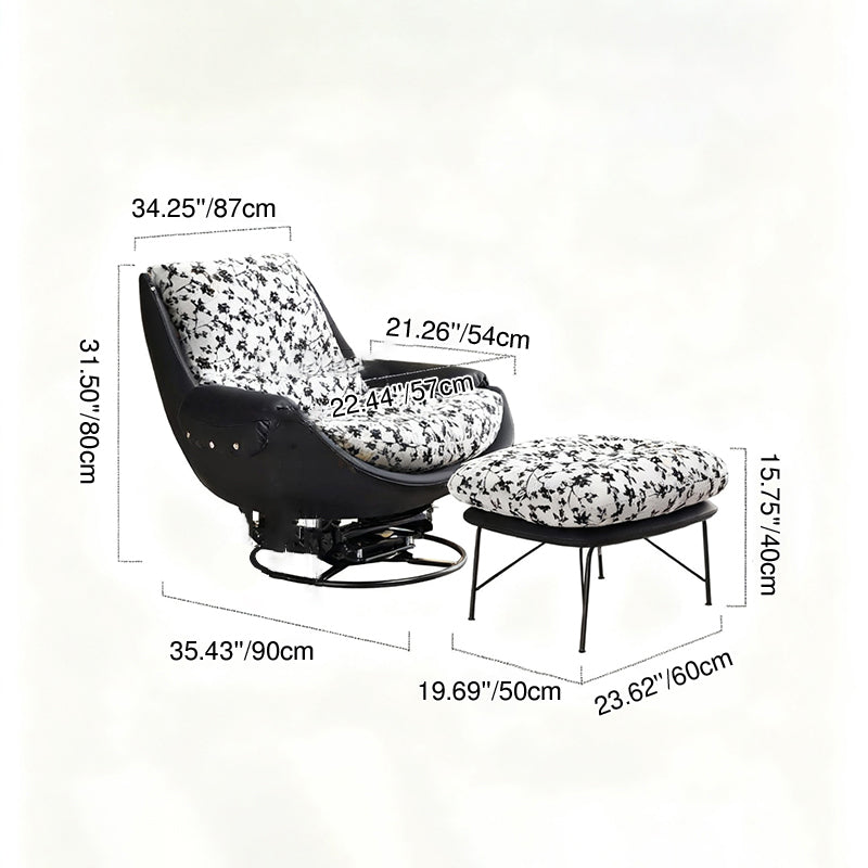 360° Rotatable Sofa Chair - Modern Minimalist Style Ergonomic Accent Chair For Living Room & Bedroom Lumendat