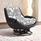 360° Rotatable Sofa Chair - Modern Minimalist Style Ergonomic Accent Chair For Living Room & Bedroom Lumendat