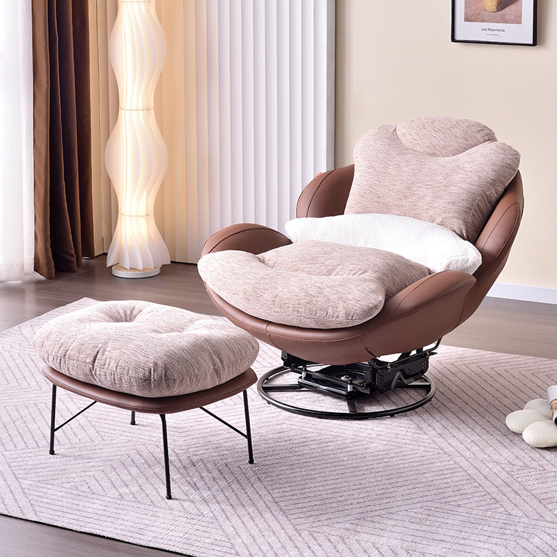 Sleek Minimalist Accent Chair - Multi-Scene 360° Rotatable Sofa Chair For Living Room & Bedroom Lumendat