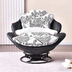 Sleek Minimalist Accent Chair - Multi-Scene 360° Rotatable Sofa Chair For Living Room & Bedroom Lumendat
