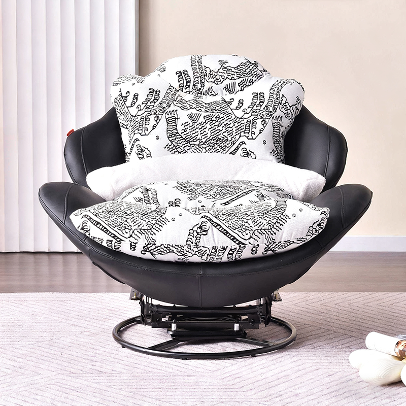 Sleek Minimalist Accent Chair - Multi-Scene 360° Rotatable Sofa Chair For Living Room & Bedroom Lumendat