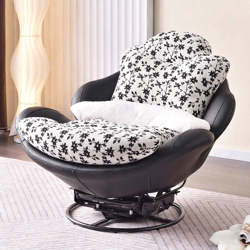 Sleek Minimalist Accent Chair - Multi-Scene 360° Rotatable Sofa Chair For Living Room & Bedroom Lumendat