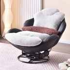 Sleek Minimalist Accent Chair - Multi-Scene 360° Rotatable Sofa Chair For Living Room & Bedroom Lumendat