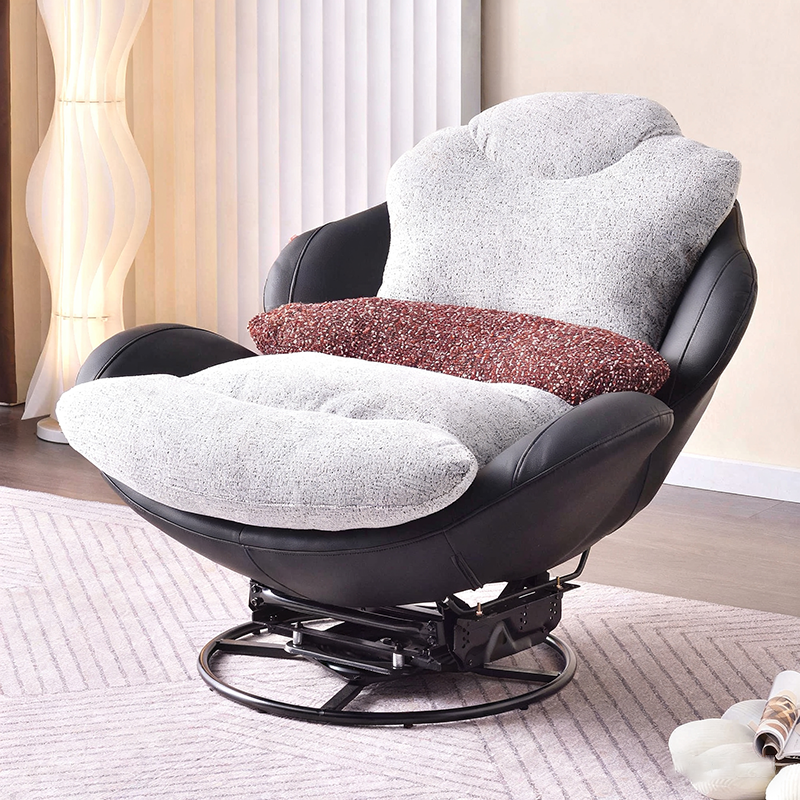 Sleek Minimalist Accent Chair - Multi-Scene 360° Rotatable Sofa Chair For Living Room & Bedroom Lumendat