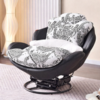 Sleek Minimalist Accent Chair - Multi-Scene 360° Rotatable Sofa Chair For Living Room & Bedroom Lumendat