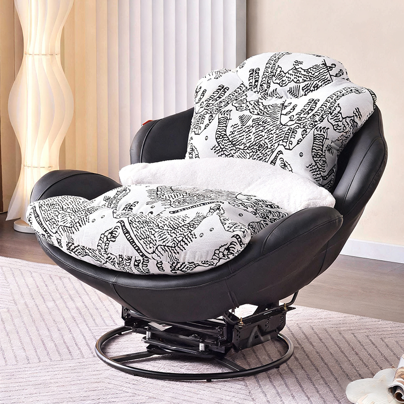 Sleek Minimalist Accent Chair - Multi-Scene 360° Rotatable Sofa Chair For Living Room & Bedroom Lumendat