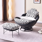 Sleek Minimalist Accent Chair - Multi-Scene 360° Rotatable Sofa Chair For Living Room & Bedroom Lumendat